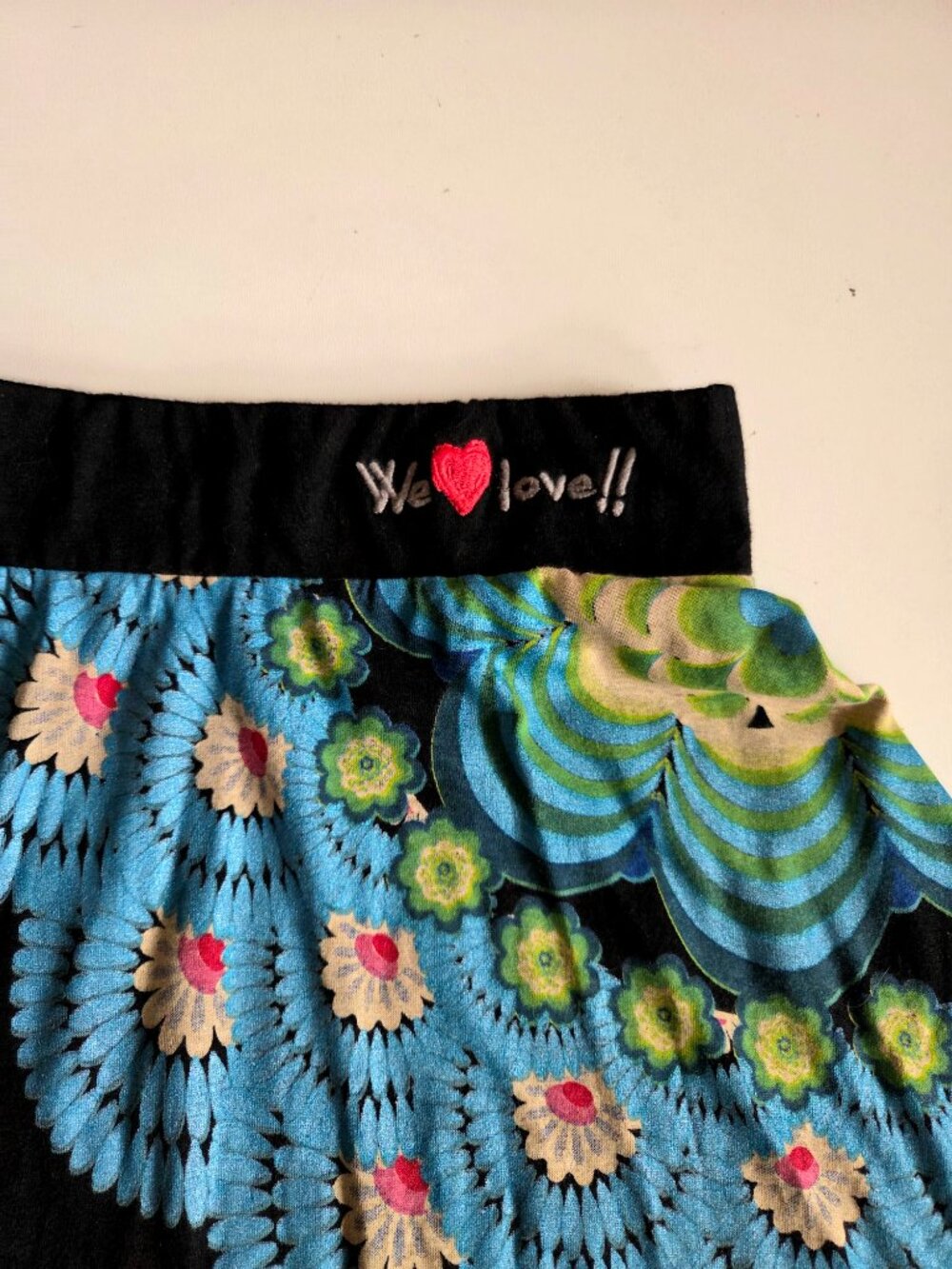 Desigual A-Line Multicolored High Waisted Skirt - Picture 2 of 12